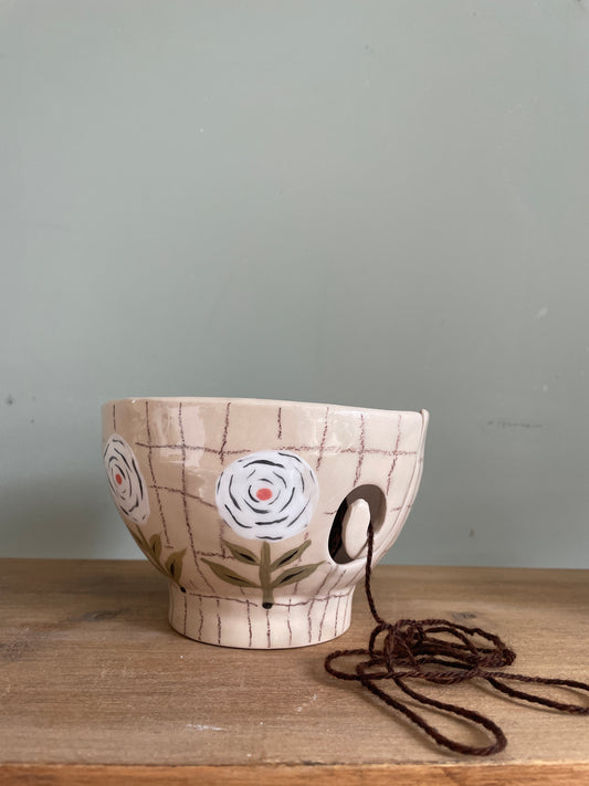 Bol dévidoir à laine en céramique