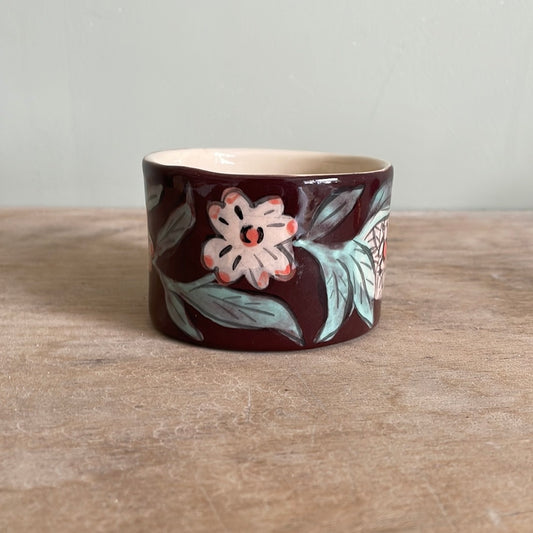 Tasse fleur en céramique