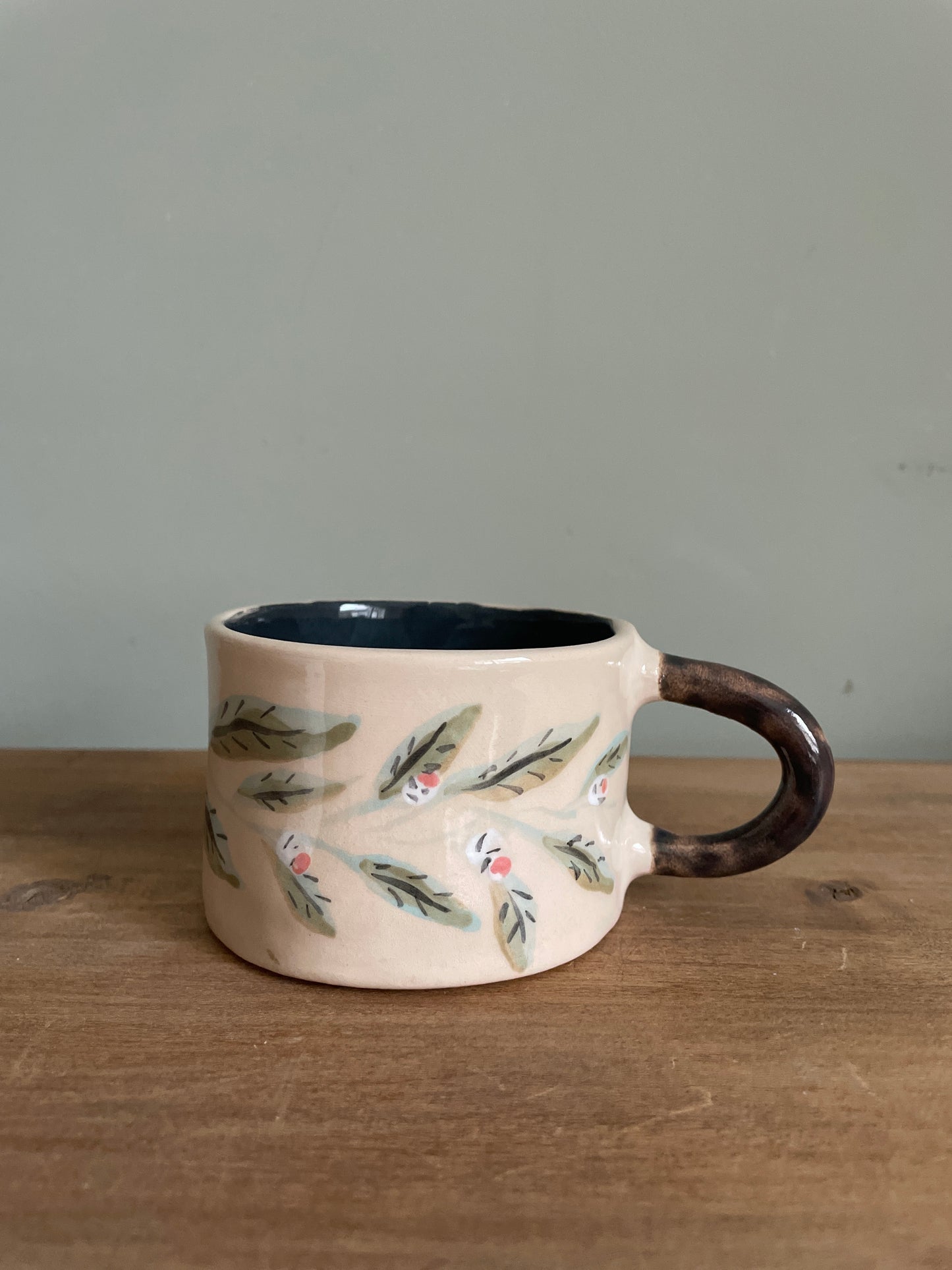 Tasse fleur en céramique