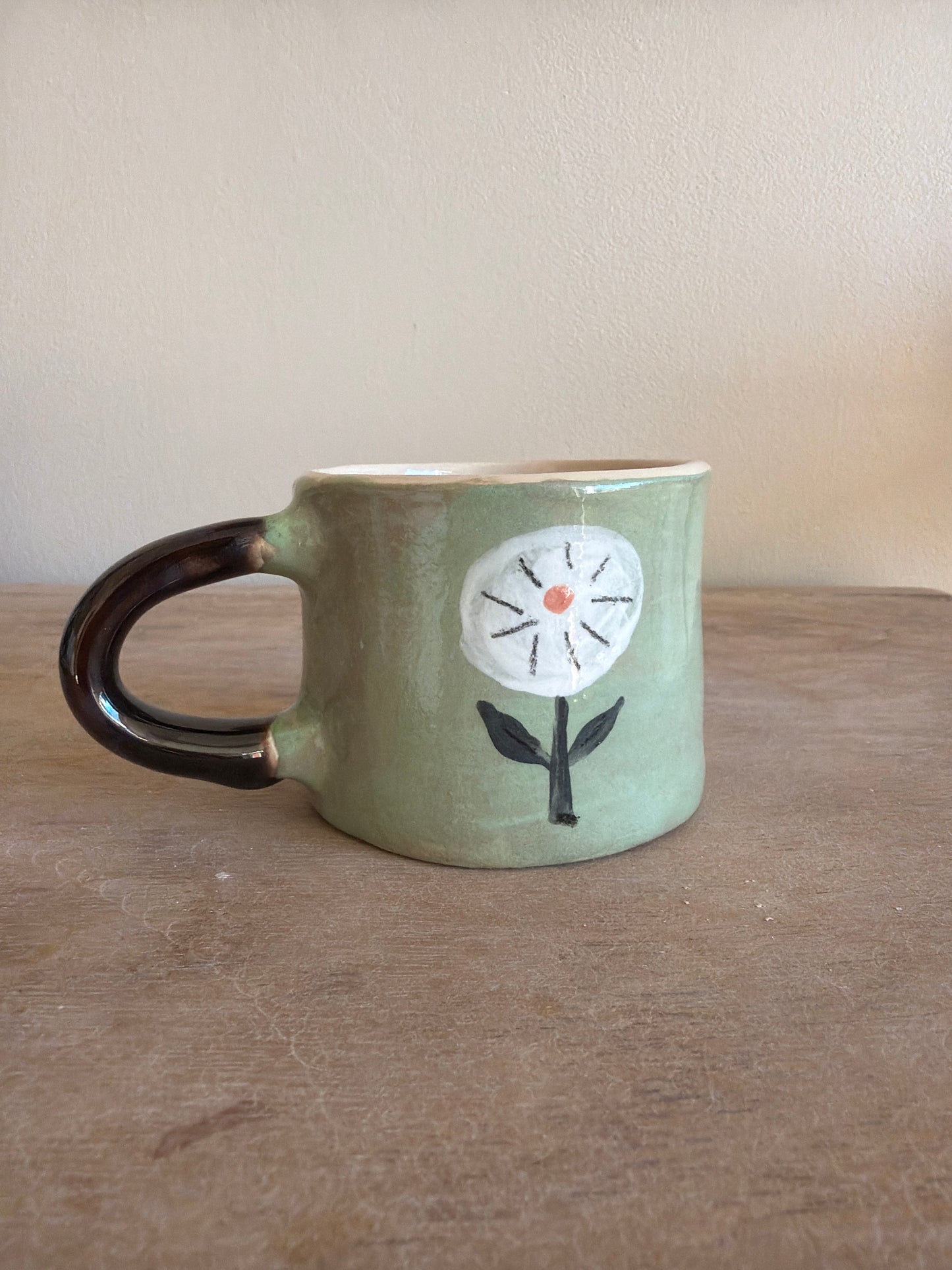 Tasse fleur en céramique