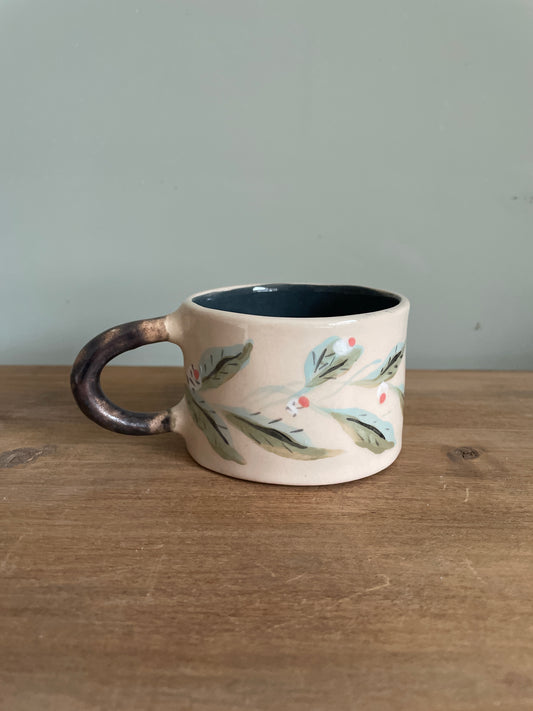 Tasse fleur en céramique