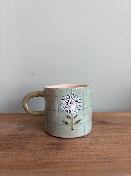 Mug fleuri en céramique