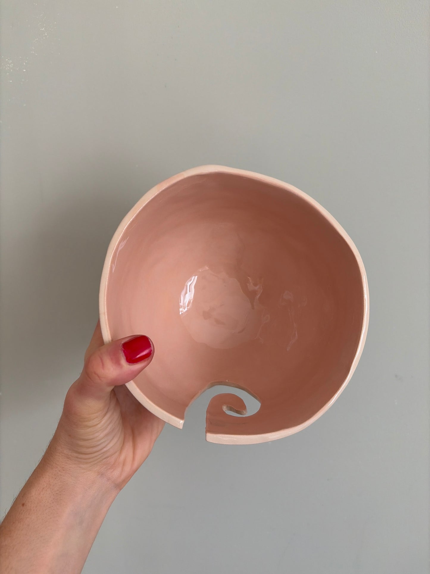 Bol dévidoir à laine en céramique