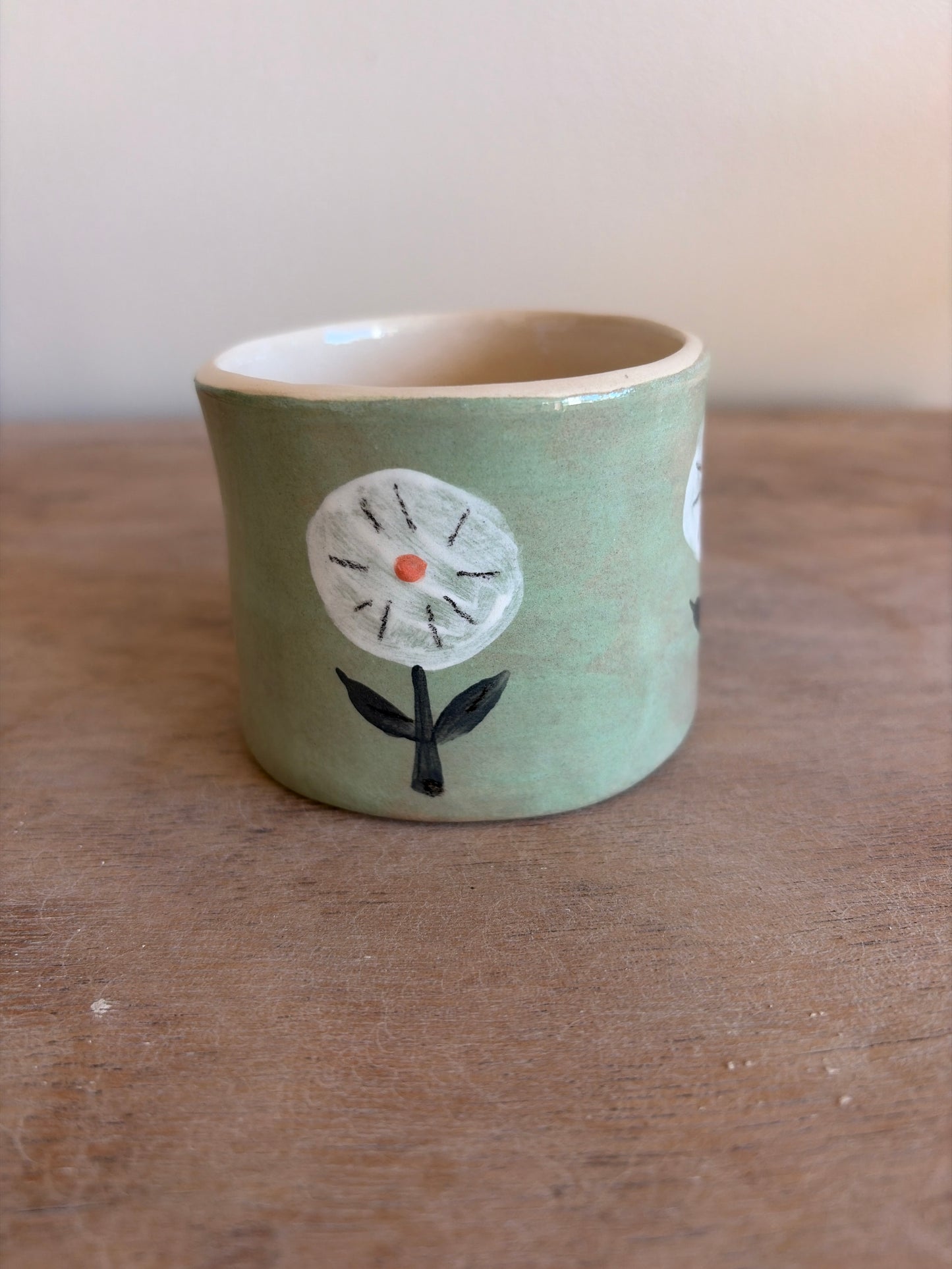 Tasse fleur en céramique