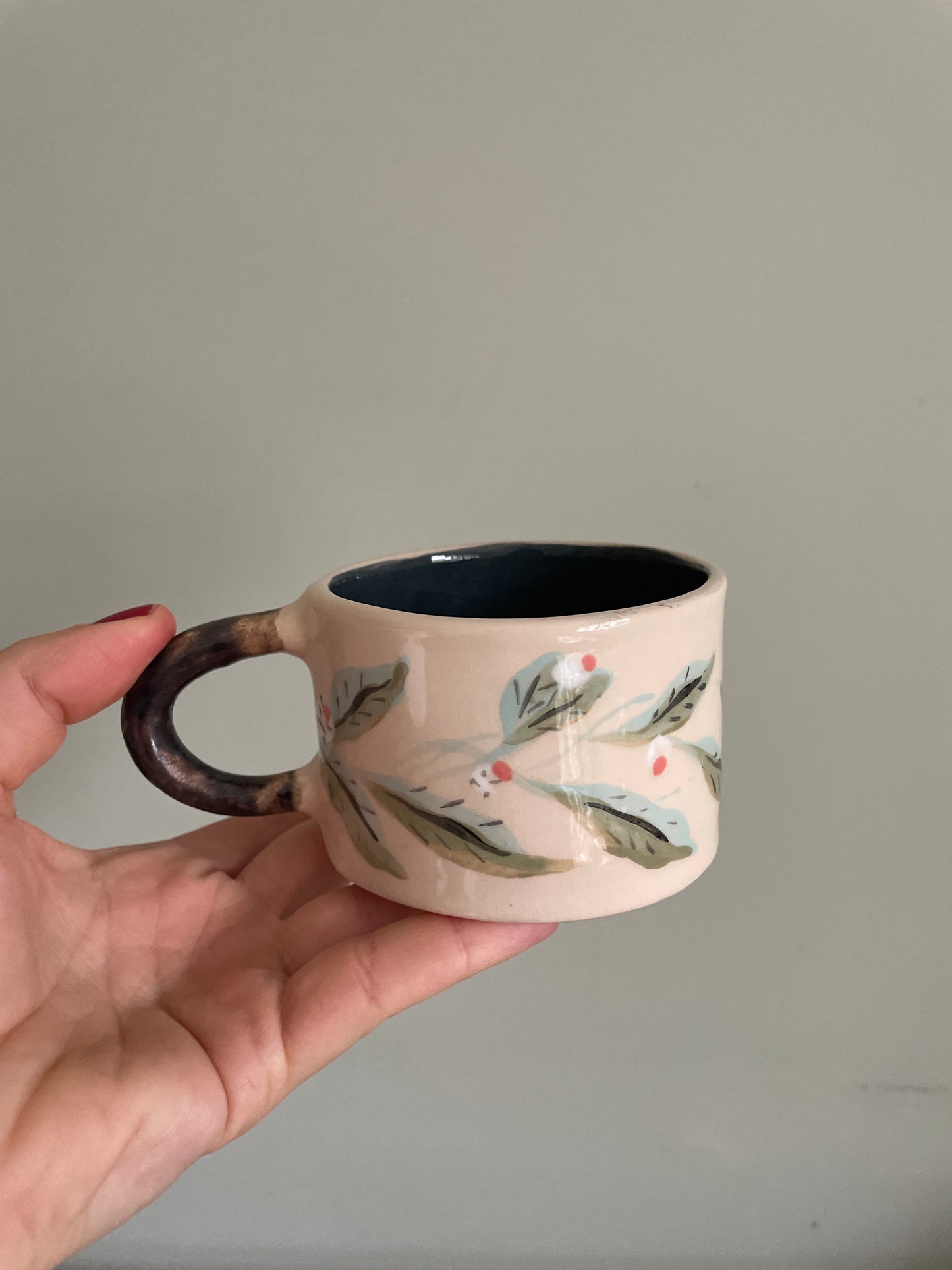 Tasse fleur en céramique