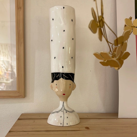 RESERVEE Adeline /// Soliflore bigoudene en céramique vase émaillé