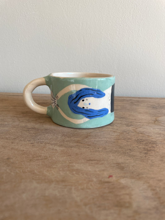 Tasse sirene en céramique
