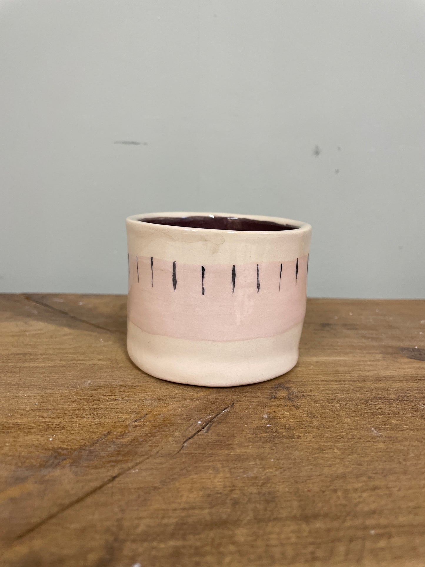 Tasse chat rose saucisse en céramique